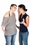 Sisters Arguing Stock Photo