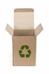 Recycled Paper Box Stock Photo