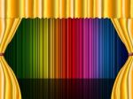 Stage Color Indicates Blank Space And Colors Stock Photo