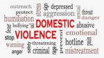 Domestic Violence And Abuse Concept Word Cloud Background Stock Photo