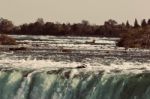 Isolated Image Of An Amazing Niagara Waterfall Stock Photo
