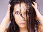 Woman With Wet Hair Stock Photo