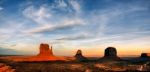 Scenic View Of Monument Valley Stock Photo