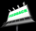Feedback Sign Displays Opinion Evaluation And Comment Stock Photo