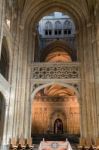 Interior View Of Canterbury Cathedral Stock Photo