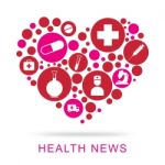 Health News Shows Social Media And Article Stock Photo