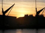 Sunset Sails Stock Photo