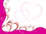 Hearts Background Shows Love Desire And Pink
 Stock Photo