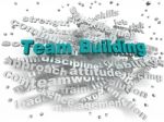 3d Image Team Building Word Cloud Concept Stock Photo