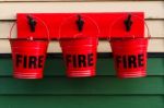 Fire Buckets Stock Photo