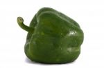 Green Bell Pepper Stock Photo