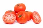Red Tomatoes With Water Droplets Stock Photo