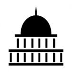 American Government Building Symbol Icon  Illustration Ep Stock Photo