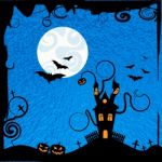 Haunted House Means Trick Or Treat And Astronomy Stock Photo