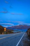 Beautiful Scenic Of Lake Hawea In South Island New Zealand Once Of Destination To Journey And Visiting Stock Photo