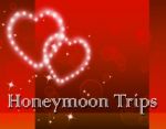Honeymoon Trips Represents Travel Guide And Destination Stock Photo