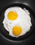 Twin Fried Eggs Stock Photo