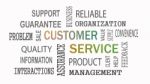 Customer Service Word Cloud Concept On White Background Stock Photo