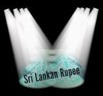 Sri Lankan Rupee Shows Currency Exchange And Banknotes Stock Photo