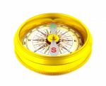 Vintage Golden Compass Stock Photo