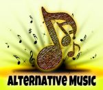 Alternative Music Represents Sound Tracks And Acoustic Stock Photo