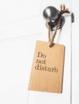 Do Not Disturb Stock Photo