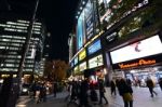 Tokyo - Nov 21: People Visit Akihabara Shopping Area On November Stock Photo