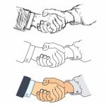 Handshake -  Illustration Stock Photo