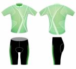 Green Sports Style Cycling Vest Stock Photo