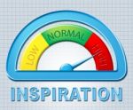 High Inspiration Means Stimulate Display And Galvanize Stock Photo
