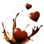 Chocolate Hearts Stock Photo