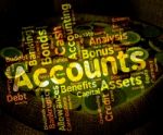 Accounts Words Means Balancing The Books And Accounting Stock Photo