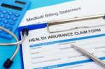 Health Insurance Claim Form Stock Photo