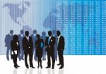 World Business Traders Stock Photo