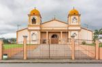 Catholic Church In Aguas Zarcas, Costa Rica Stock Photo