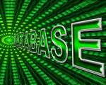 Databases Data Indicates High Tech And Bytes Stock Photo
