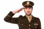 I Salute My Country ! Stock Photo