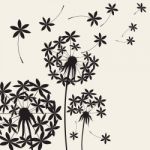 Abstract Dandelions Dandelion With Flying Seeds On Wind Stock Photo