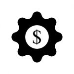 Dollar Sign Badge Symbol Icon  Illustration On White Stock Photo