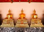 Buddha In Wat Pho Temple Sequential Nicely In Bangkok, Thailand Stock Photo