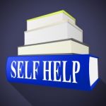 Self Help Book Represents Info Information And Counselling Stock Photo