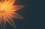 Lit Up Glowing Christmas Star Background Stock Photo