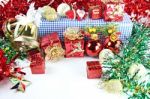 Accessory Decorations In Christmas Or New Year Stock Photo