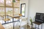 Empty Table In Coffee Shop Stock Photo