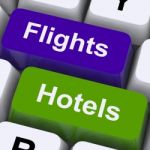 Flights And Hotels Keys Stock Photo