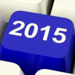 2015 Key On Keyboard Stock Photo