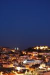 Beautiful Nightscene In Lisbon, Portugal Stock Photo