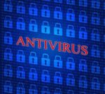 Antivirus Security Represents Malicious Software And Defense Stock Photo