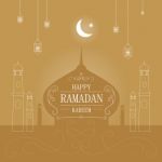 Ramadan Kareem Greeting Background Stock Photo