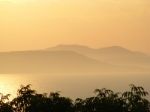 Sunset Over The Petra Velikogo Bay Stock Photo